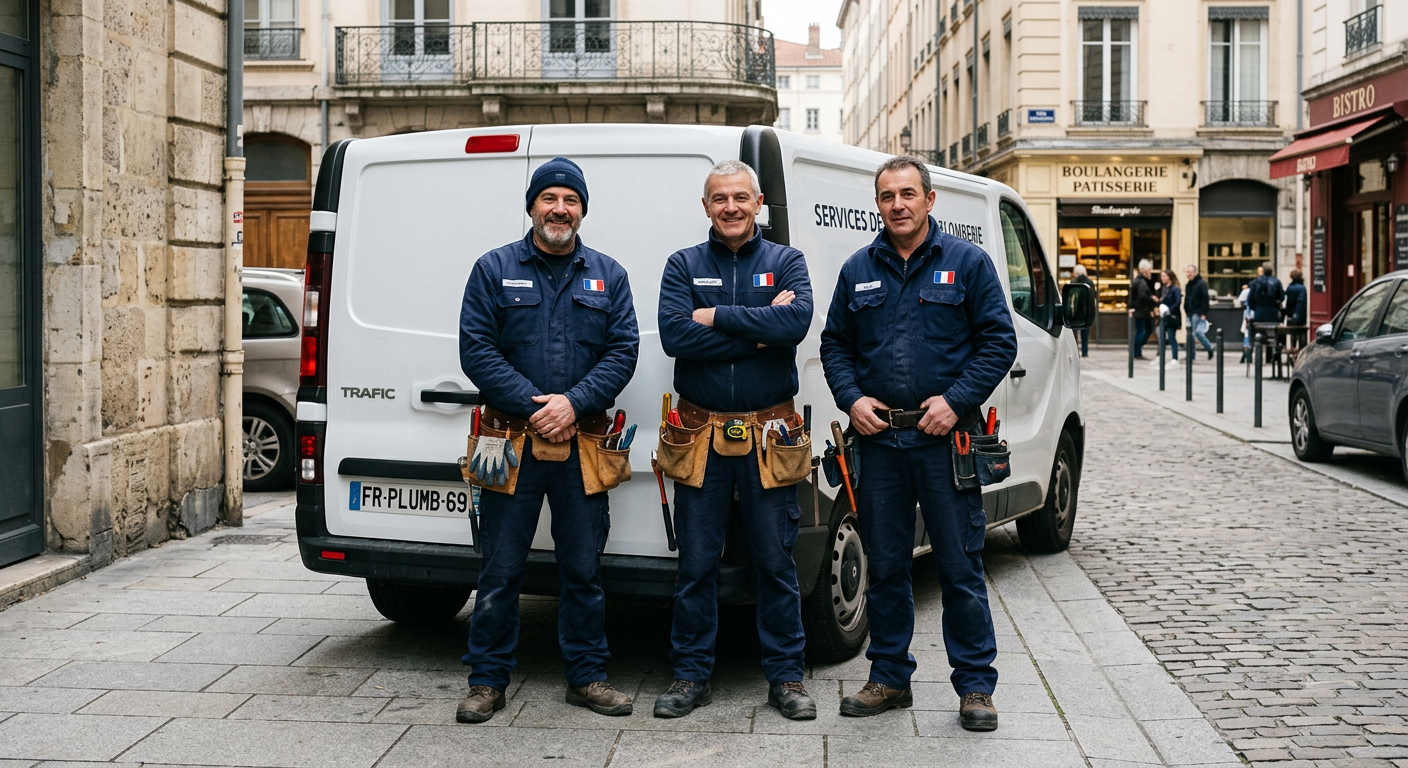 Équipe de plombiers professionnels Allo Plombier Villeurbanne