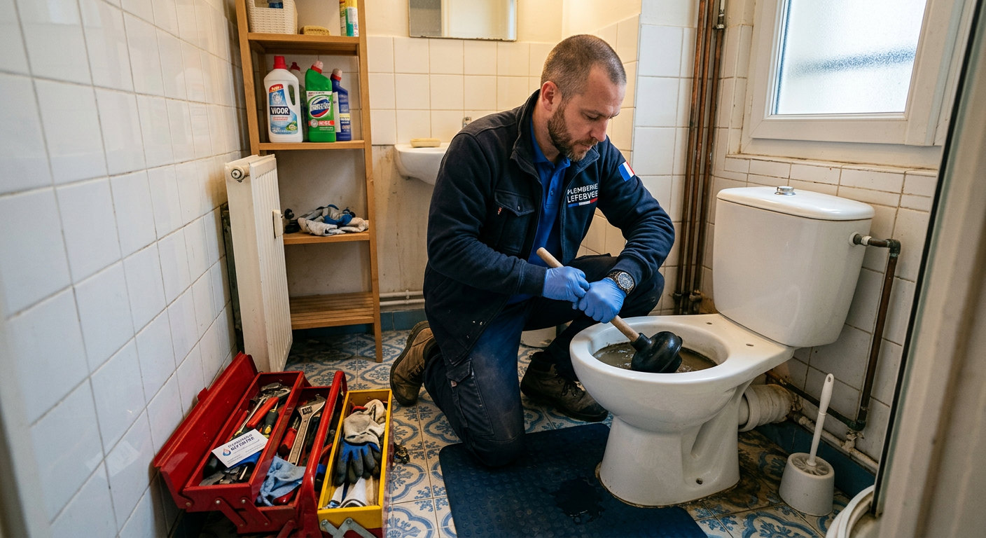 Débouchage WC en urgence par un plombier à Villeurbanne